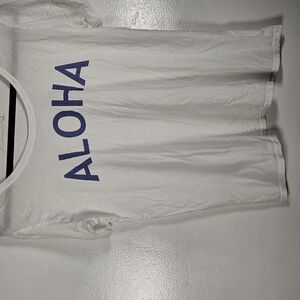 Letarte White Aloha Short Sleeve Tee